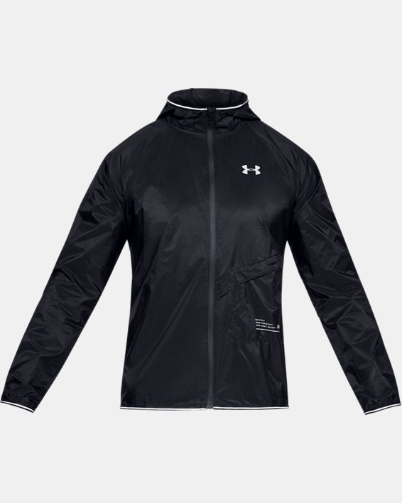 เสื้อแจ็คเก็ต UA Qualifier Storm Packable สำหรับผู้ชาย, Black, pdpMainDesktop image number 4